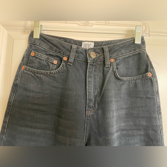 Urban Outfitters BDG Denim High Rise Wide Leg Puddle Jeans in Washed Black - Picture 4 of 12